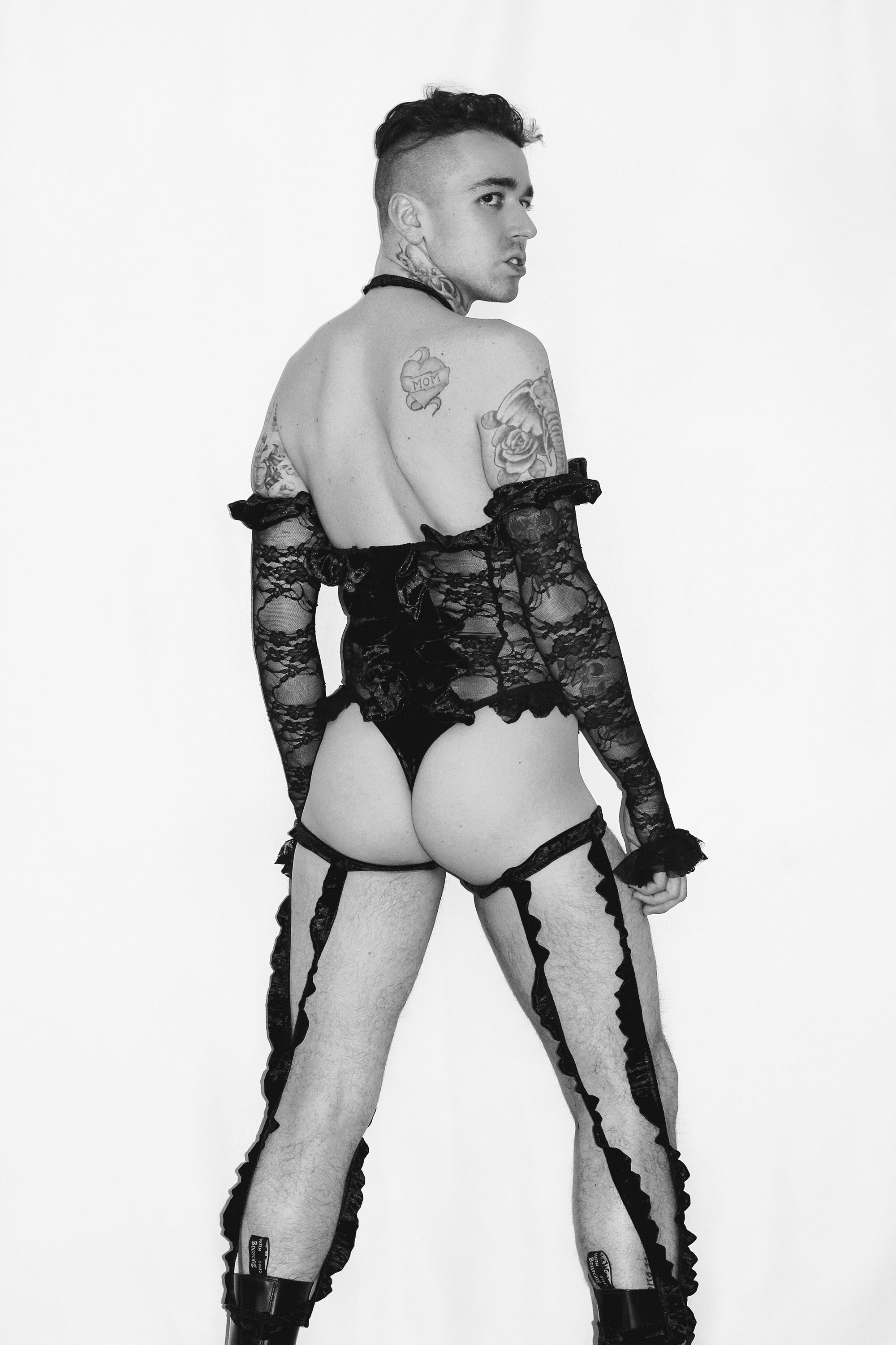 Black Velvet Leg Sleeves