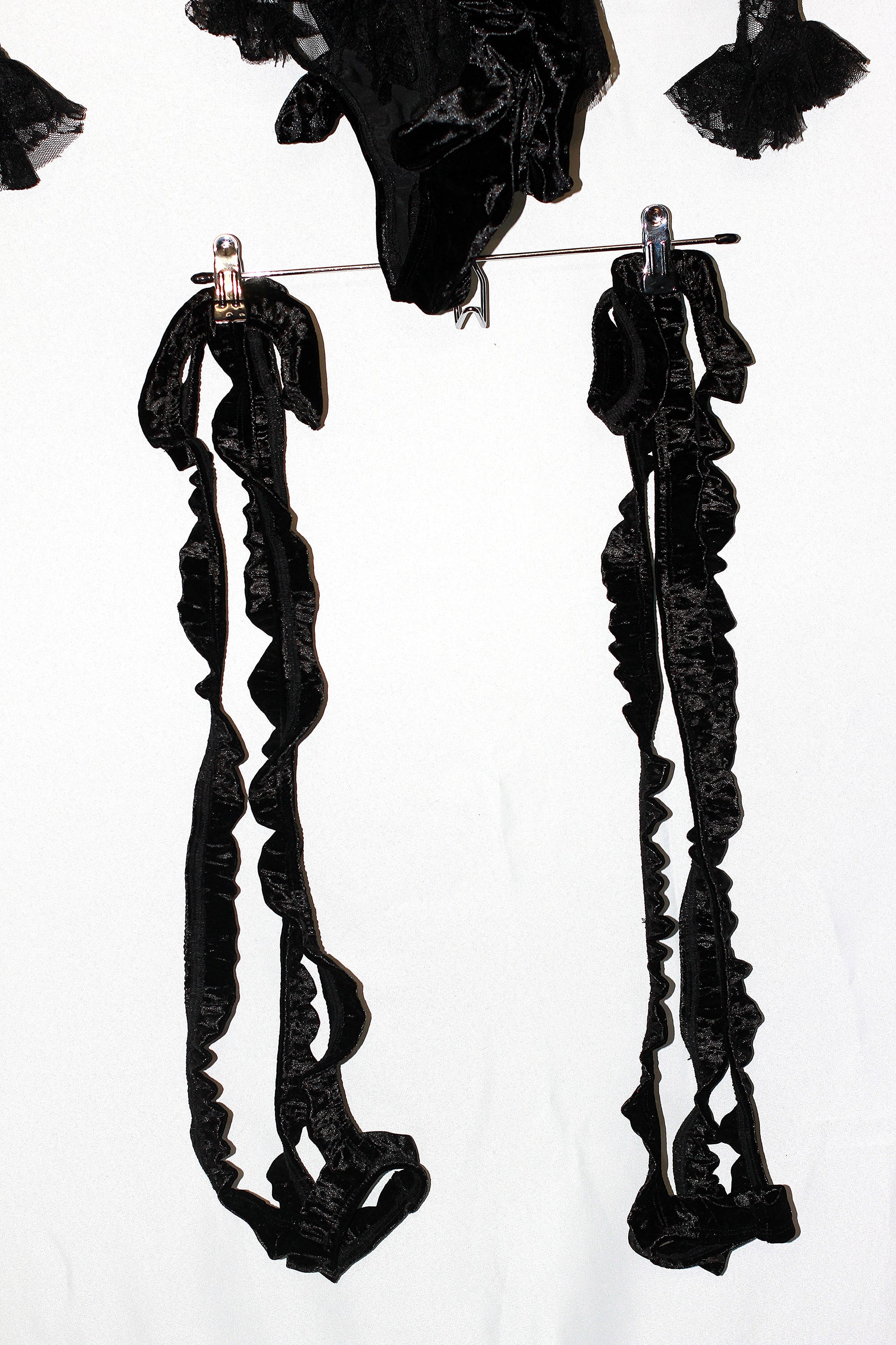 Black Velvet Leg Sleeves