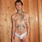 Itty Bitty Little Gay Boy Bikini - White Reflective Vinyl