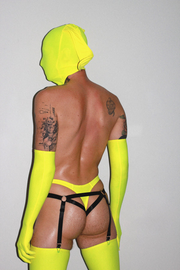 Yellow Spandex Gloves