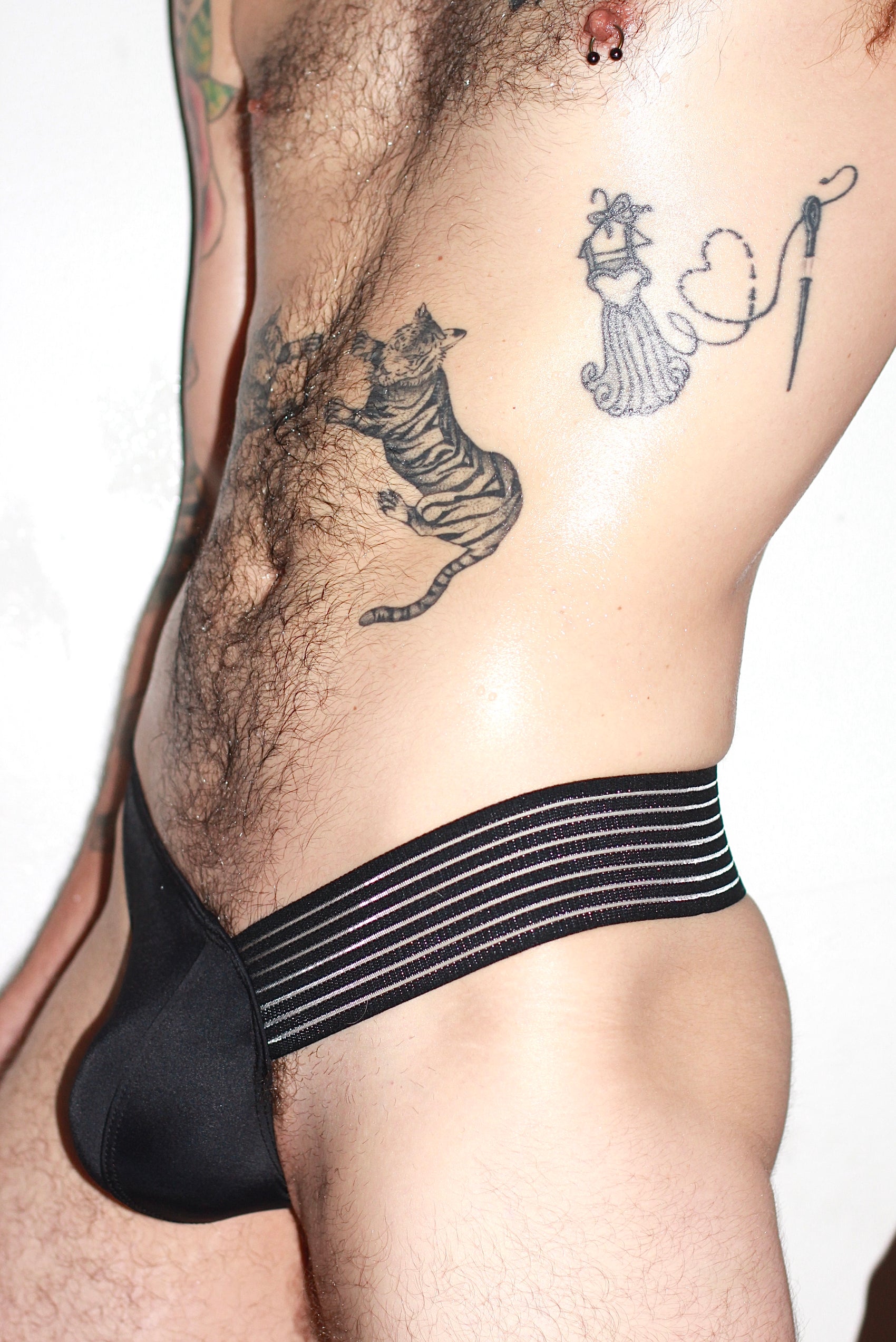 Itty Bitty Little Gay Boy Bikini - Black Spandex