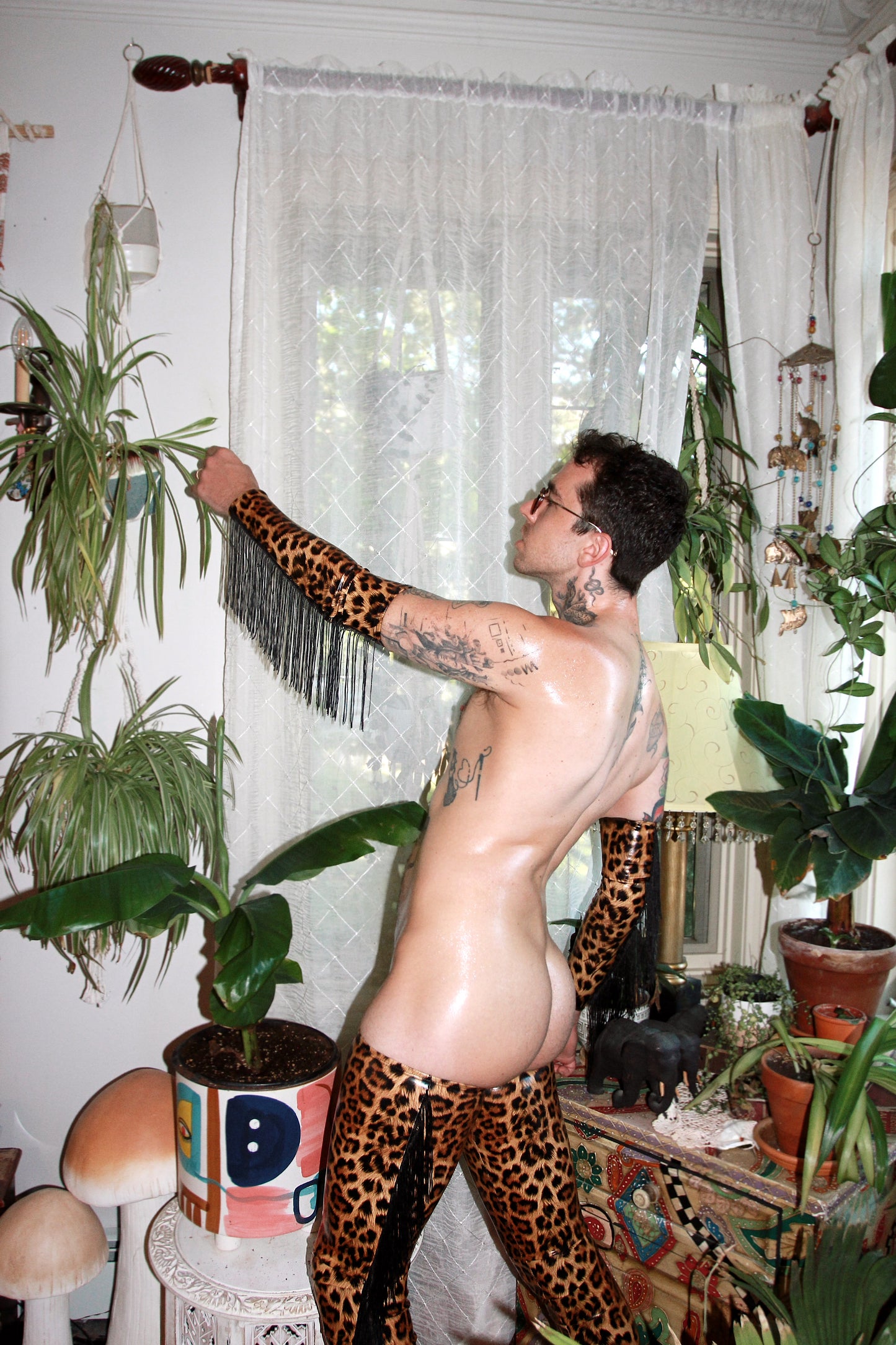 Leopard Vinyl Arm Sleeves