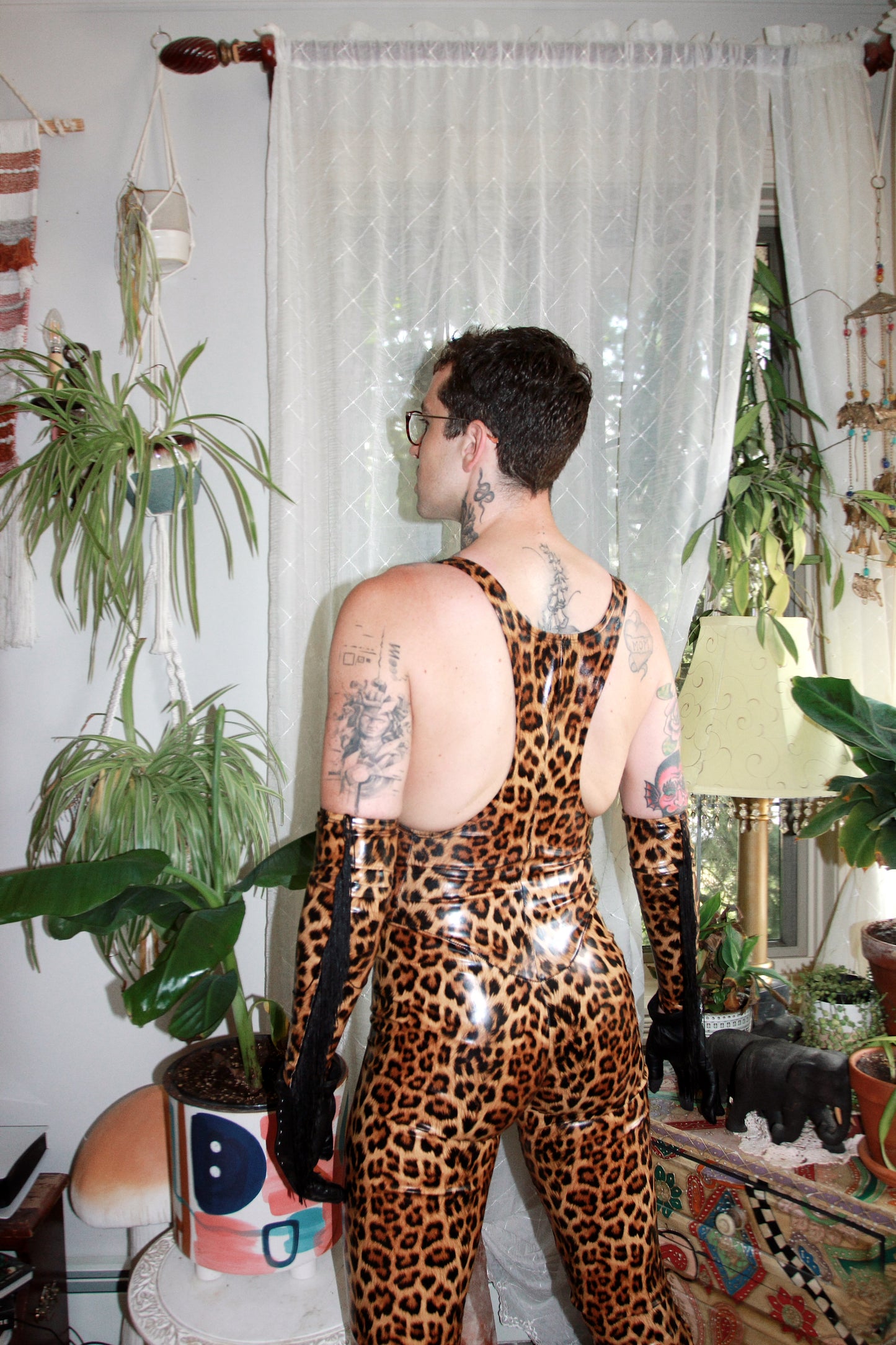 Leopard Vinyl Singlet