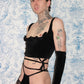 Velvet Tie Thong