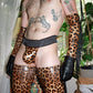 Leopard Vinyl Thong