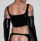 Vinyl Fringe Shorts
