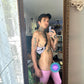 Baby Pink Vinyl Leg sleeves