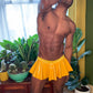 Yellow Vinyl Skirt Jock