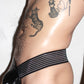 Itty Bitty Little Gay Boy Bikini - Black Reflective Vinyl