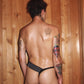 Itty Bitty Little Gay Boy Bikini - Black Reflective Vinyl
