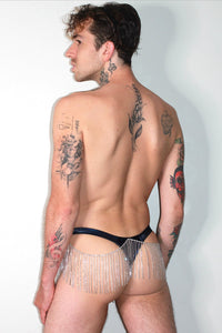 The Classic Vinyl Rhinestone Thong