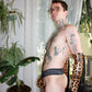 Leopard Vinyl Thong
