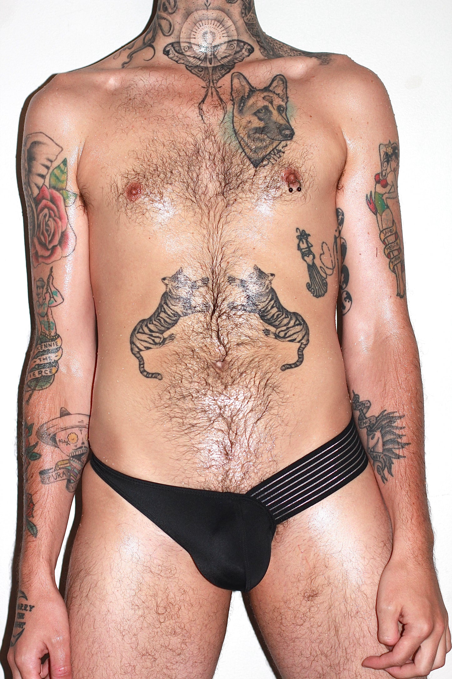 Itty Bitty Little Gay Boy Bikini - Black Spandex