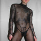 Mesh Glitter Catsuit