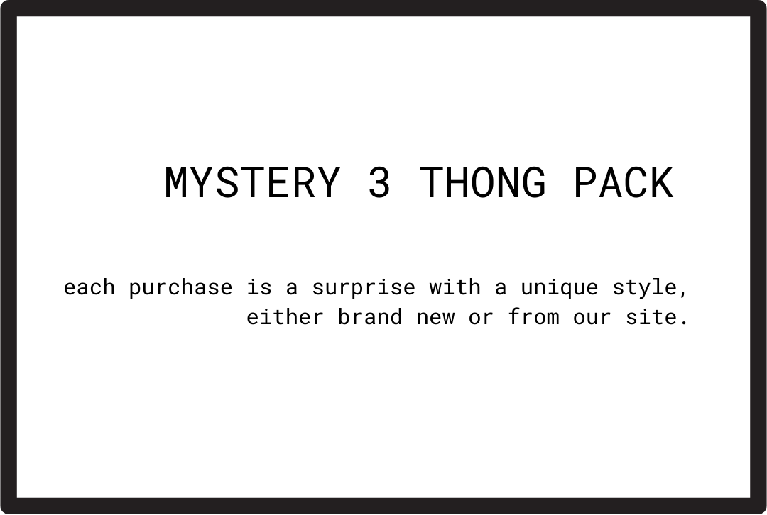 3 MYSTERY THONG PACK