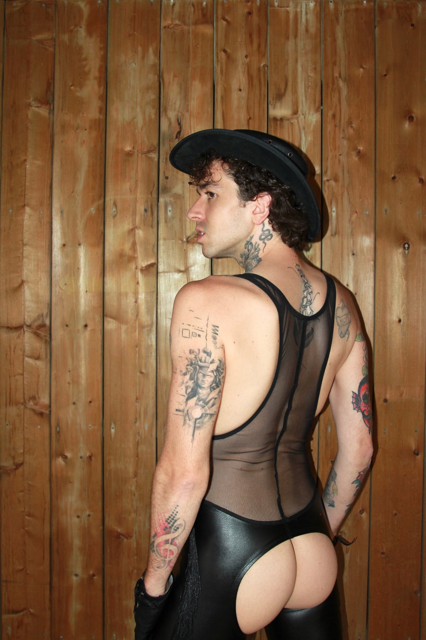 PROWL Leather Fringe Singlet