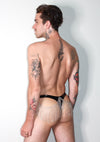 The Classic Vinyl Rhinestone Thong