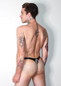 The Classic Vinyl Rhinestone Thong