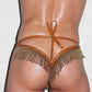 Blooming Tie Fringe Thong