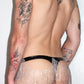 The Classic Vinyl Rhinestone Thong