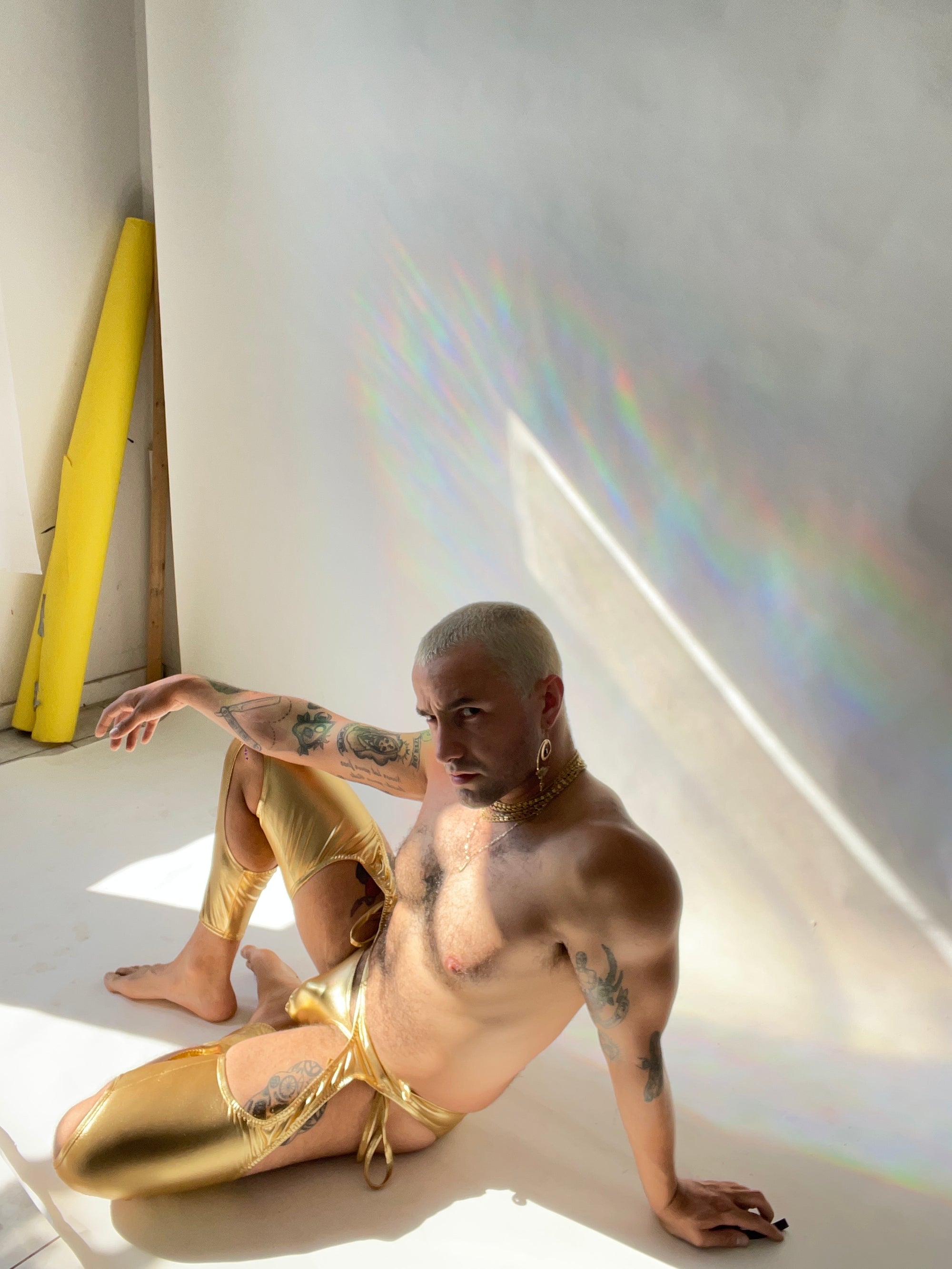 Gold Intergalactic Chaps