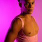 Baby Pink Vinyl Crop
