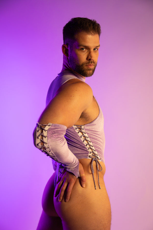 Velvet Lace Up Bodysuit