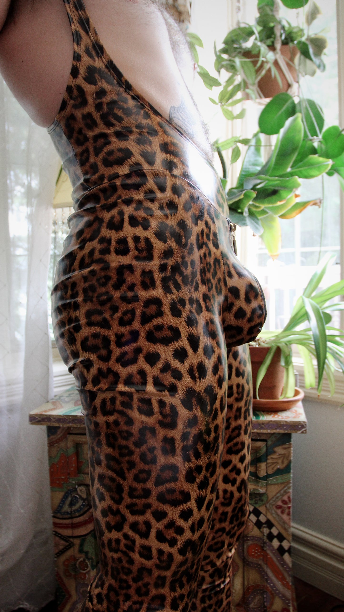 Leopard Vinyl Singlet
