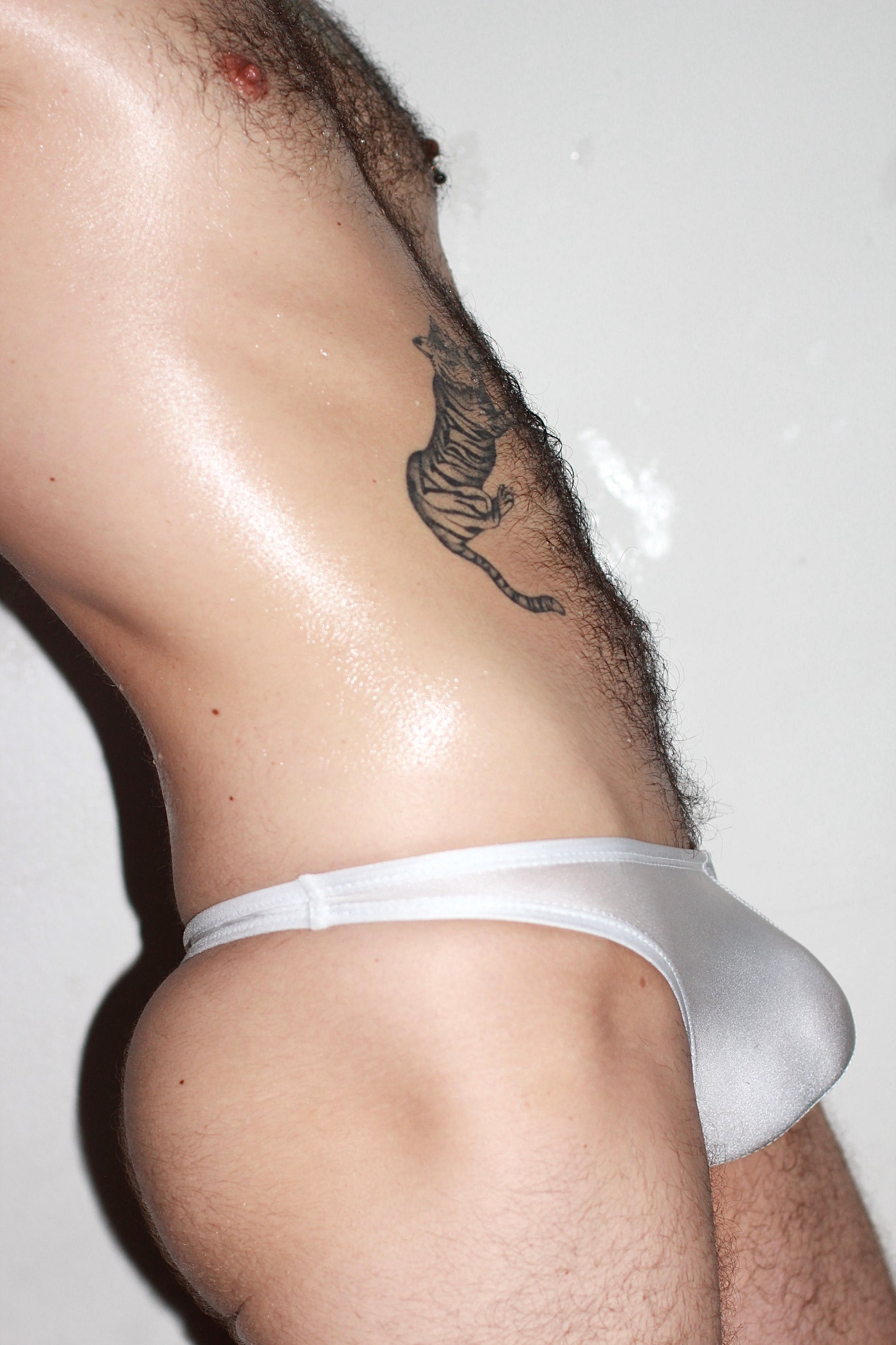 Itty Bitty Little Gay Boy Bikini - White Spandex