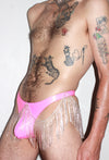 The Classic Vinyl Rhinestone Thong