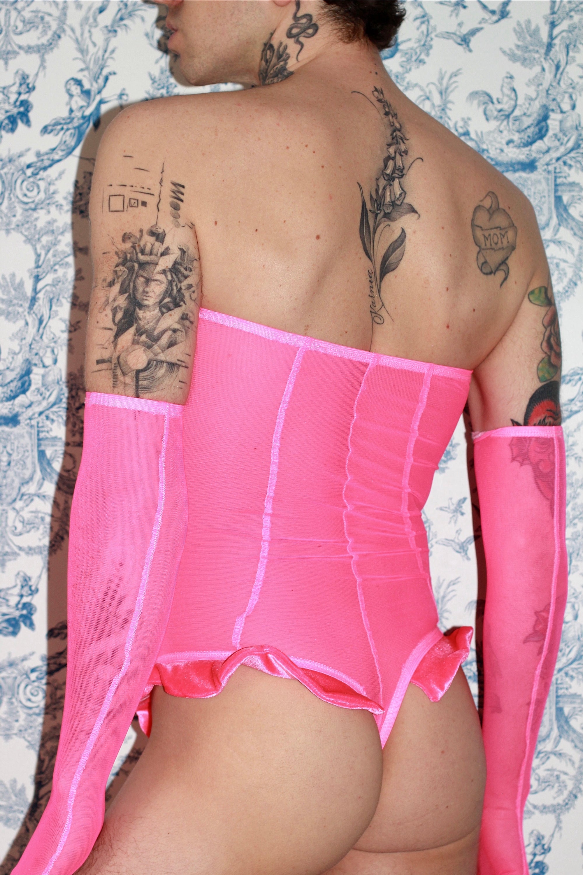 The Classic Velvet Mesh Bodysuit