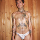 Itty Bitty Little Gay Boy Bikini - White Spandex