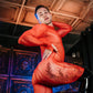 Red Mesh Catsuit