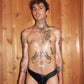 Itty Bitty Little Gay Boy Bikini - Black Reflective Vinyl