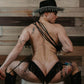 Matte Vinyl Fringe Thong