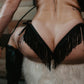 Matte Vinyl Fringe Thong