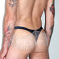The Classic Vinyl Rhinestone Thong