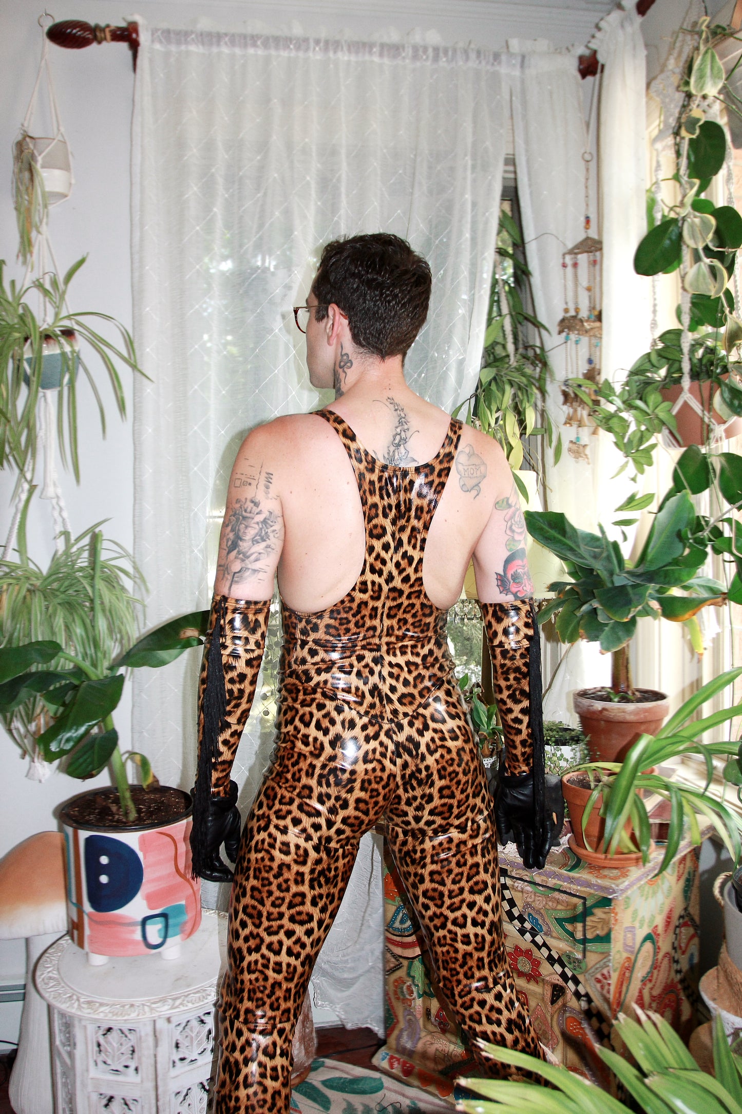 Leopard Vinyl Singlet