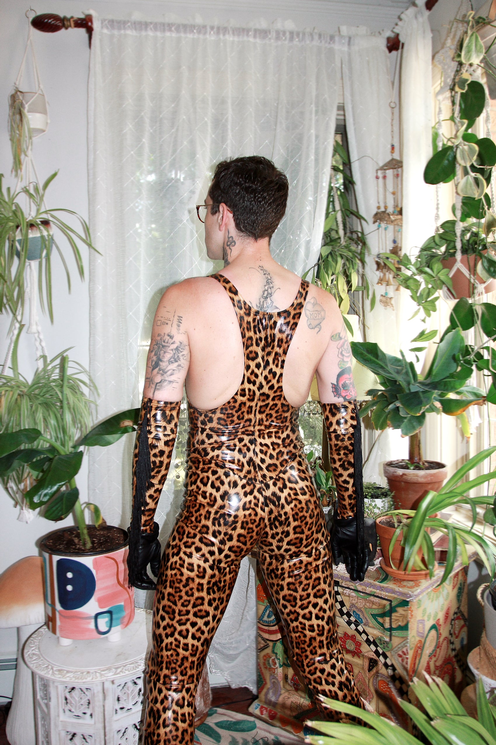 Leopard Vinyl Singlet