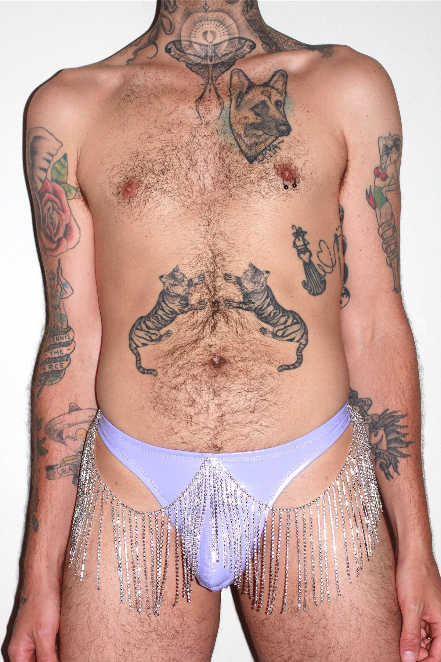 The Classic Vinyl Rhinestone Thong