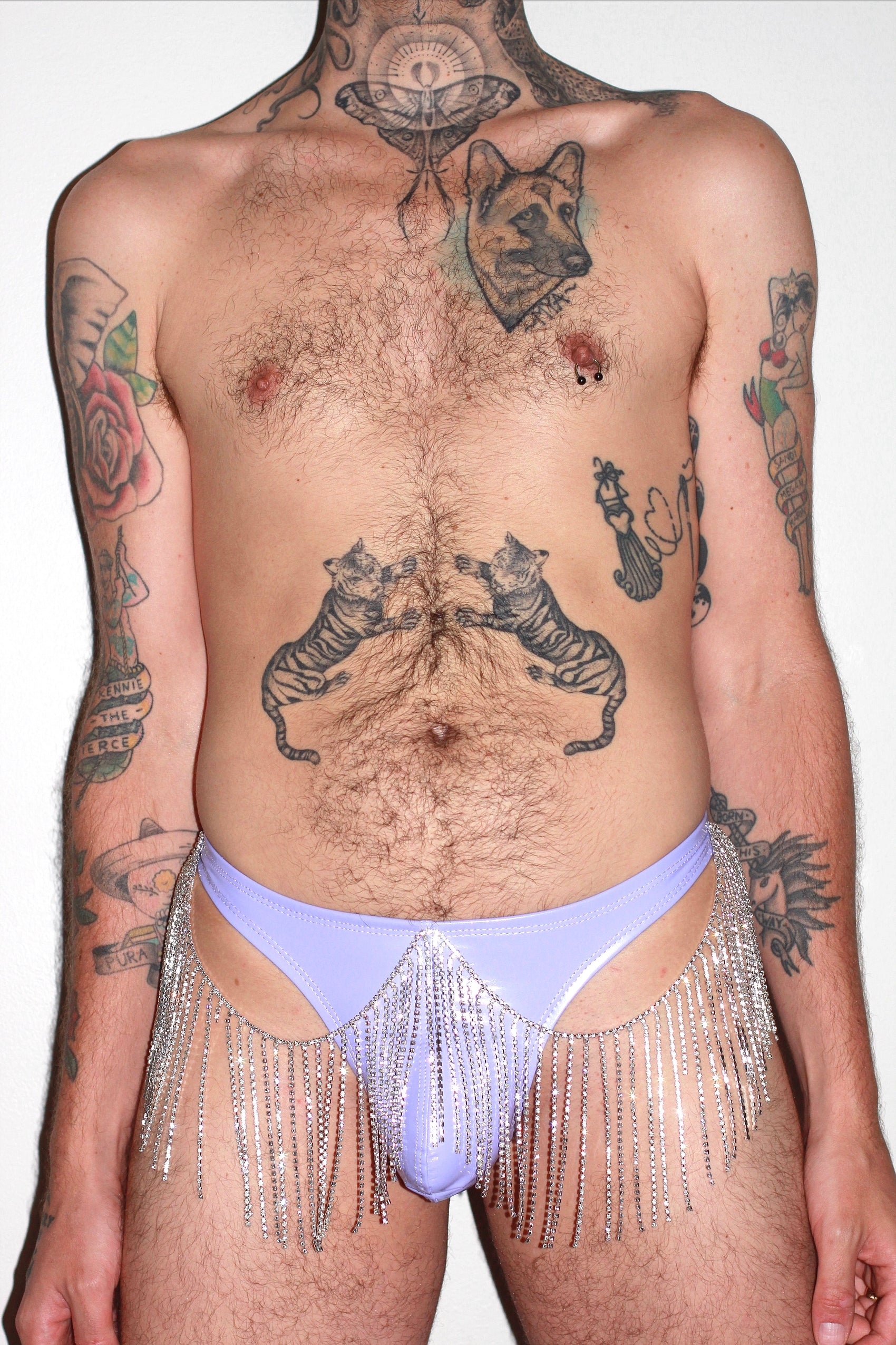 The Classic Vinyl Rhinestone Thong