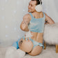 Icy Ruffle Thong