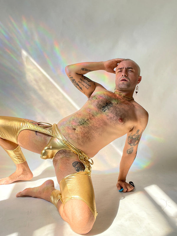 Gold Intergalactic Chaps