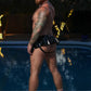 Kennie Mas Black Vinyl Skirt Jock