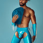 Blue Vinyl Rodeo Chaps