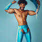 Blue Vinyl Rodeo Armbands & Thong