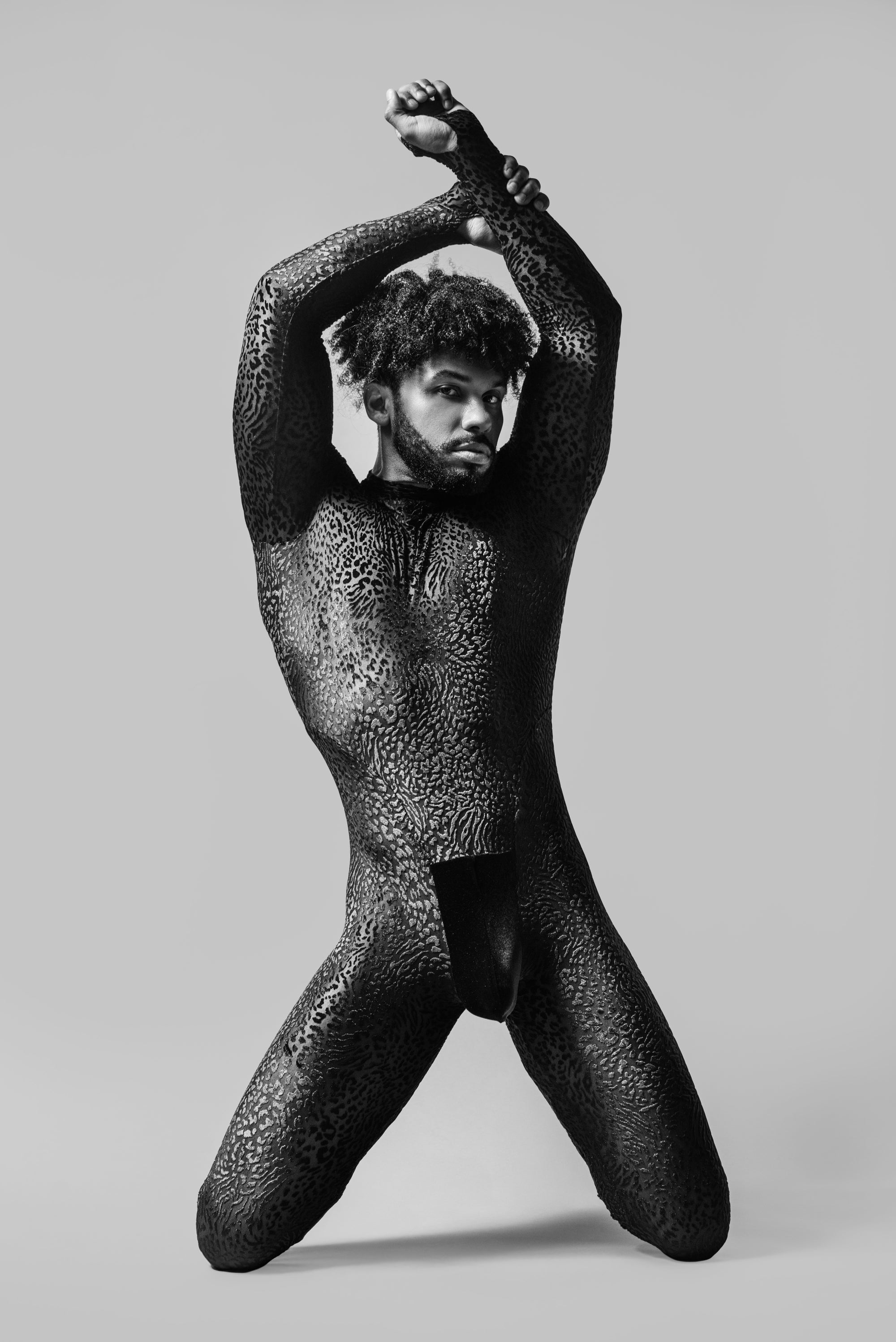 Leopard Mesh Catsuit