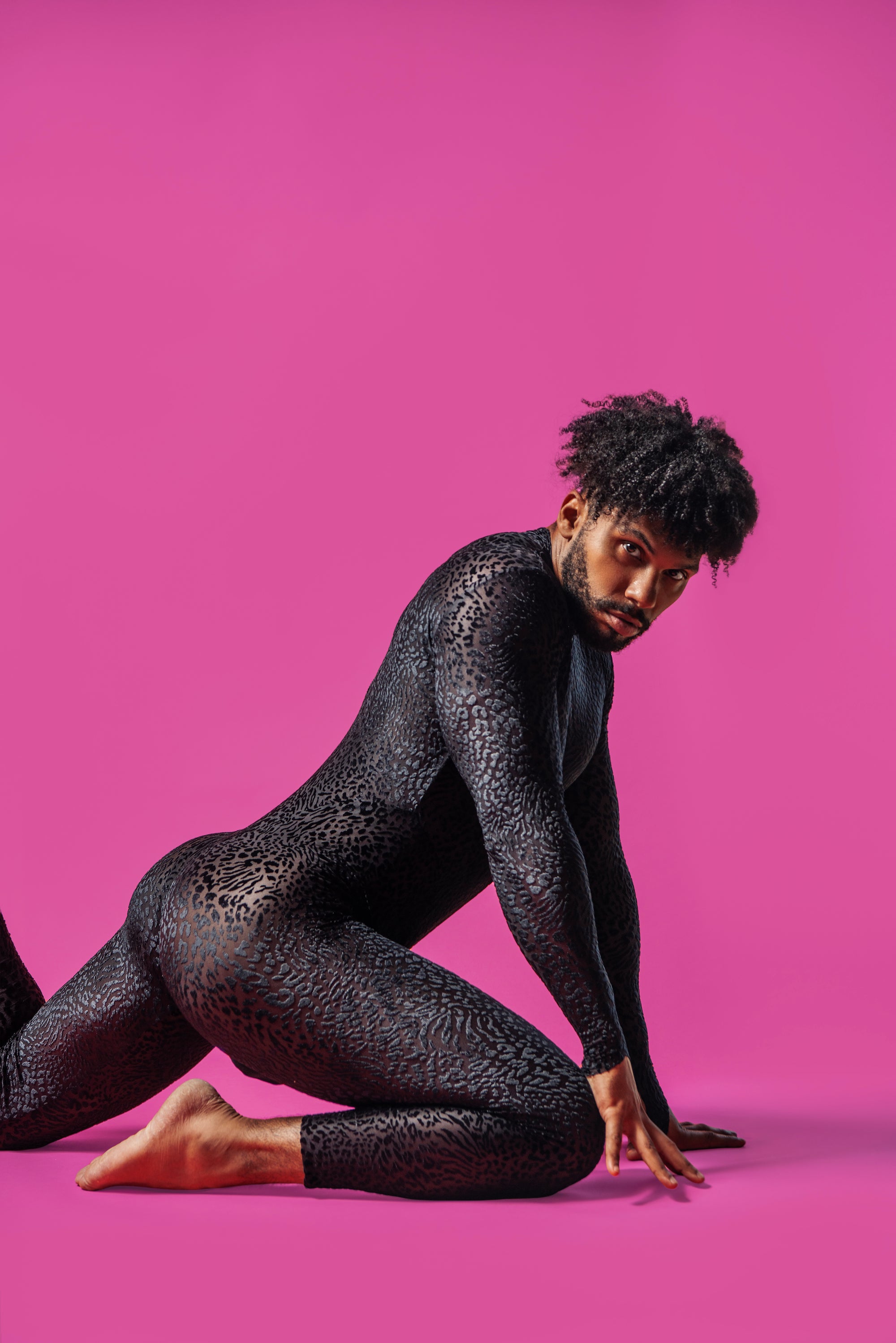 Leopard Mesh Catsuit