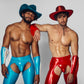 Blue Vinyl Rodeo Chaps