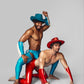 Blue Vinyl Rodeo Chaps